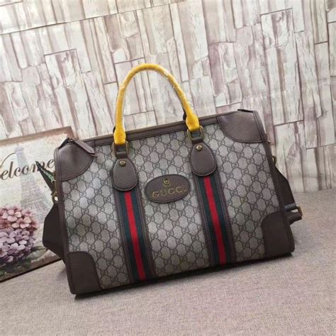 fake gucci duffel bag|knock off gucci luggage set.